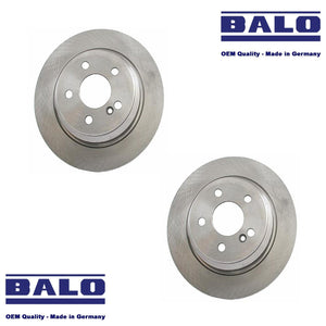 2 X Premium Balo German Rear Brake Disc Rotor 2003-06 CL500 S350 S430 S500