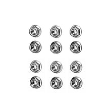 Load image into Gallery viewer, 12 X M6 1.0 Nut with Serrated Flange Washer Head 1960-19 Mercedes BMW Porsche
