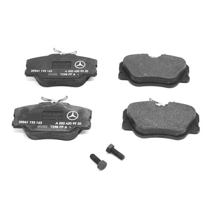 German Balo Front Brake Disc & OE MB Pad Kit 1990-93 Mercedes 300 E TE 4-MATIC