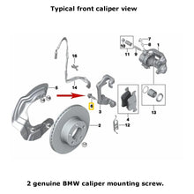Load image into Gallery viewer, 2 X Front Rear Brake Caliper Bracket to Bearing TORX Bolt Screw 1997-20 BMW Mini
