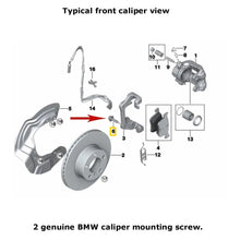Load image into Gallery viewer, 1997-20 BMW Mini Front Rear Brake Caliper Bracket to Bearing TORX Bolt Screw 4 X
