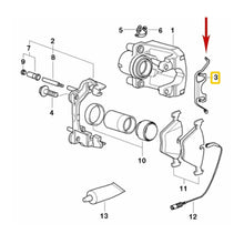 Load image into Gallery viewer, 2 X BMW OEM Ate Front Brake Pad Retaining Clip Spring 2000-03 BMW E39 530i 540i
