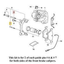 Load image into Gallery viewer, 2 Sets Upper &amp; Lower Front Brake Caliper Guide Pins 2002-16 BMW 1 3 5 6 7 M X Z
