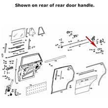 Load image into Gallery viewer, Rear of Door Handle Large Gasket Pad OE Mercedes 110 111 112 190 200 220 230 300
