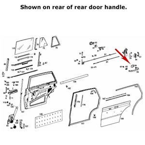 Rear of Door Handle Large Gasket Pad OE Mercedes 110 111 112 190 200 220 230 300