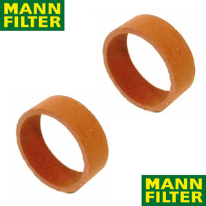 2 X Mann Power Steering Pump Fluid Filter & 1 Gasket 1961-74 Mercedes All Models