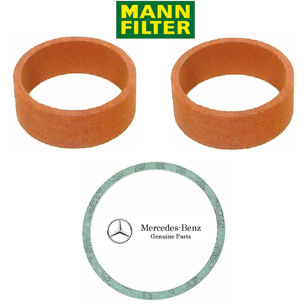 2 X Mann Power Steering Pump Fluid Filter & 1 Gasket 1961-74 Mercedes All Models