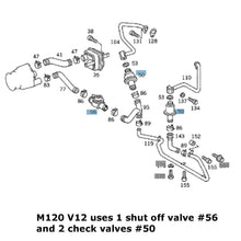 Load image into Gallery viewer, 1992-95 Mercedes 600 Air Injection Pump 2 X Check Valve &amp; 1 X Shut off Valve Kit
