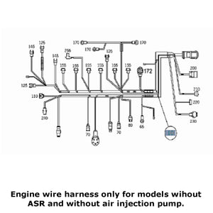 New NLA European Model Mercedes  M104.945 M104.995 Engine Wiring Wire Harness