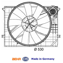 Load image into Gallery viewer, New OEM German Behr Hella Radiator Auxiliary Fan with Shroud 2000-01 Mercedes
