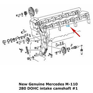 New Genuine Mercedes Intake Camshaft 1973 Mercedes DOHC 280 280C 110 051 91 01