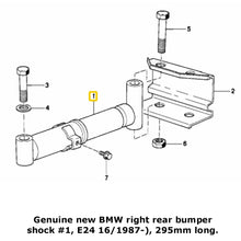 Load image into Gallery viewer, New Genuine BMW Rear Bumper Left Energy Absorber 1987-89 BMW E24 635CSi M6

