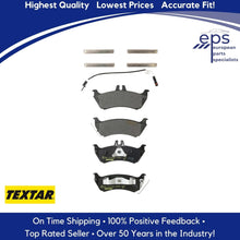 Load image into Gallery viewer, 1999-05 Mercedes ML Rear Brake Pad Set Clips &amp; Sensor Textar 164 420 14 20 41
