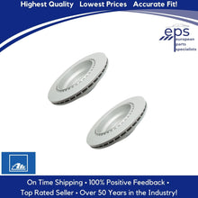Load image into Gallery viewer, 03-17 Mercedes E CLS GLK Pair Coated Rear Brake Disc Rotors Ate 000 423 09 12 07
