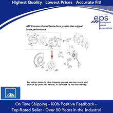 Load image into Gallery viewer, 2 X Rear Brake Disc Rotors Select 2003-17 Mercedes E CLS and GLK Ate
