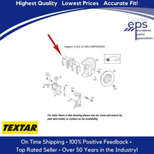 Load image into Gallery viewer, 1998-04 Mercedes C CLK E SLK Front Brake Pad Set Textar Premium 003 420 21 20 41
