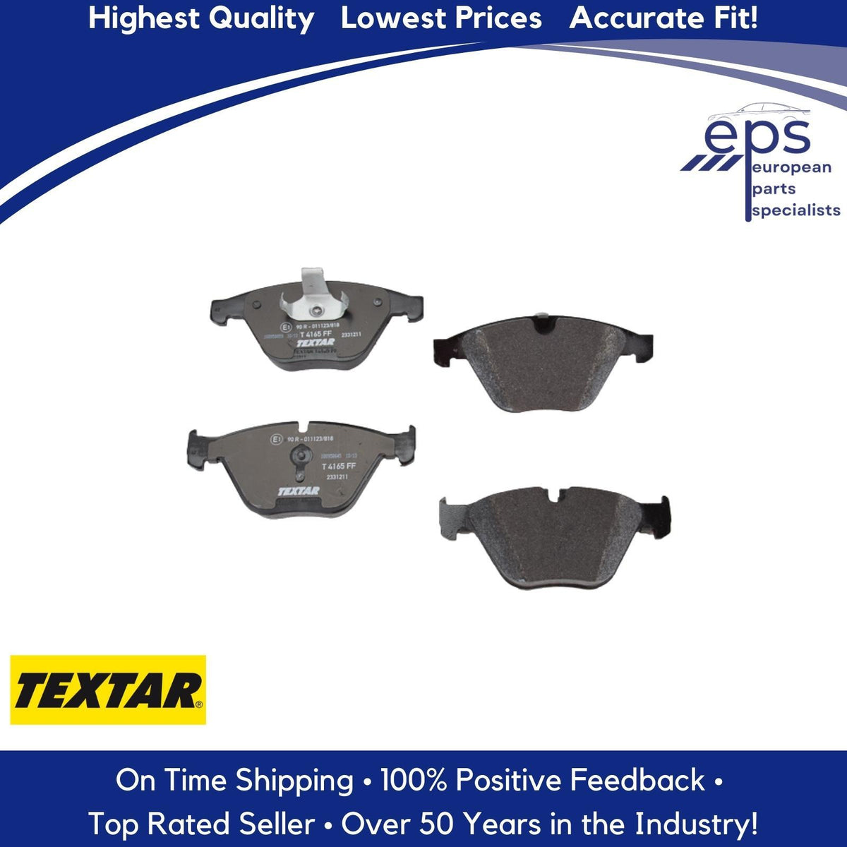 Front Brake Pads for BMW Textar Premium Quiet Low Dust Factory Feel ...