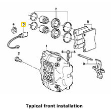 Load image into Gallery viewer, Front Rear Brake Pad Sensor 1987-95 BMW 5 7 8 M5 M6 34 35 1 179 820 OEM BOWA

