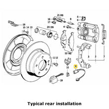 Load image into Gallery viewer, Front Rear Brake Pad Wear Sensor Select 1987-95 BMW 5 7 8 M5 M6 34 35 1 179 820
