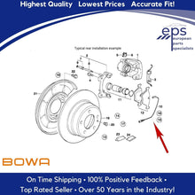 Load image into Gallery viewer, 1992-99 BMW 318 323 325 328 M3 Rear Brake Pad Sensor OEM BOWA 34 35 1 181 342
