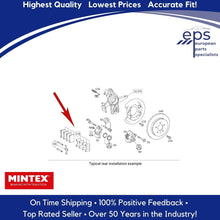 Load image into Gallery viewer, Rear Brake Pad Set &amp; Clips Select 1998-99 Mercedes ML320 Mintex 163 420 01 20
