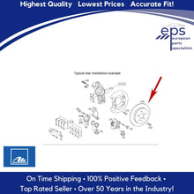 Load image into Gallery viewer, 1998-05 Mercedes ML 320 350 430 Rear Brake Disc Rotors Ate Germany 163 423 01 12
