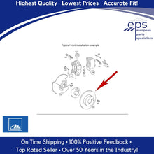 Load image into Gallery viewer, 1990-98 Mercedes 500 E 300 SL 320 500 Front Brake Disc German Ate 129 421 20 12

