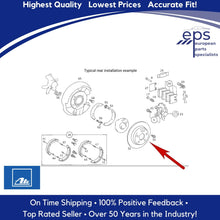 Load image into Gallery viewer, 1993-02 Mercedes 600SL 320 500 600 SL Rear Brake Disc Rotors  Ate Germany 422218
