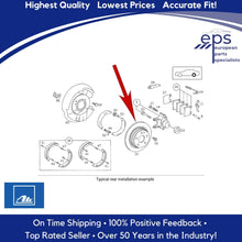 Load image into Gallery viewer, L &amp; R Rear Brake Disc Rotors Select 1990-95 Mercedes SL Ate Coated 129 423 00 12
