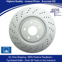 Load image into Gallery viewer, 2002-10 Mercedes C CLK SLK 1 Front Brake Disc Rotor Cross Drilled Ate 430180
