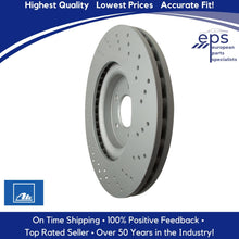 Load image into Gallery viewer, 2002-10 Mercedes C CLK SLK 1 Front Brake Disc Rotor Cross Drilled Ate 430180
