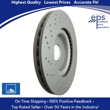 Load image into Gallery viewer, 2002-10 Mercedes C CLK SLK 1 Front Brake Disc Rotor Cross Drilled Ate 430180
