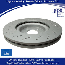 Load image into Gallery viewer, 2002-10 Mercedes C CLK SLK 1 Front Brake Disc Rotor Cross Drilled Ate 430180
