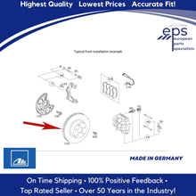 Load image into Gallery viewer, Mercedes Front Brake Disc Rotor Coated L or R 1994-98 C220 C230 C280 German Ate
