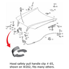 Load image into Gallery viewer, 2 X Hood Trunk Door Gas Strut Spring Armrest 8mm Retaining Clip 1973-15 Mercedes
