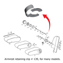 Load image into Gallery viewer, 2 X Hood Trunk Door Gas Strut Spring Armrest 8mm Retaining Clip 1973-15 Mercedes
