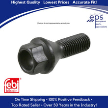 Load image into Gallery viewer, BMW Black Wheel Lug Bolt 12 X 1.5mm 1977-16 1 3 5 6 7 8 M Z Febi 36 13 6 781 150
