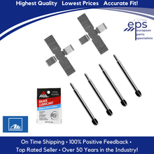Load image into Gallery viewer, 73-79 Mercedes 240 280 300 Front Brake Caliper Pad Slide Pin Spring Kit OEM Ate
