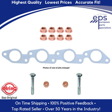 Load image into Gallery viewer, Exhaust Manifold Gasket with Lock Nuts Pipe Bolts 1984-85 Mercedes 190D 2.2
