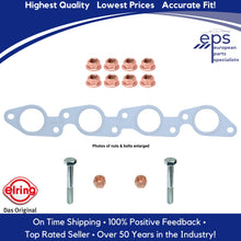 Load image into Gallery viewer, Exhaust Manifold Gasket with Lock Nuts Pipe Bolts 1984-85 Mercedes 190D 2.2
