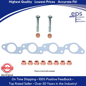 Exhaust Manifold Gasket with Lock Nuts Pipe Bolts 1984-85 Mercedes 190D 2.2