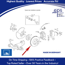 Load image into Gallery viewer, L or R Rear Brake Disc Rotors Select 1990-93 Mercedes CE E TE Ate 124 421 15 12
