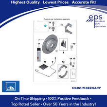 Load image into Gallery viewer, 2003-08 BMW Z4 Left or Right Rear Brake Disc Rotor German Ate 34 21 6 794 303
