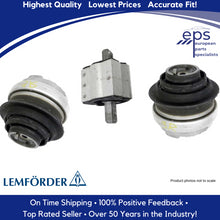 Load image into Gallery viewer, Left Right Rear Engine Motor Mount Kit 1999-00 Mercedes C230 Lemfoerder Germany
