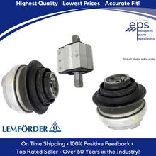 Load image into Gallery viewer, Left Right Rear Engine Motor Mount Kit 1999-00 Mercedes C230 Lemfoerder Germany
