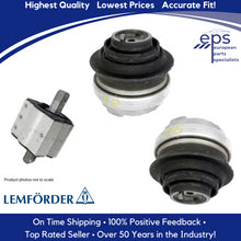 Load image into Gallery viewer, Left Right Rear Engine Motor Mount Kit 1999-00 Mercedes C230 Lemfoerder Germany
