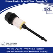 Load image into Gallery viewer, 1998-11 Mercedes Oil Filter Housing Cap with Filter &amp; Seals 112 180 07 10 OE MB
