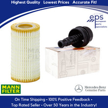 Load image into Gallery viewer, Oil Filter Housing Cap with OEM MAAN Filter &amp; O-Rings 2006-15  Genuine Mercedes
