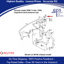 Load image into Gallery viewer, 1968-04 Mercedes 1.4 bar 20 # Radiator Pressure Cap Febi Bilstein 124 500 04 06
