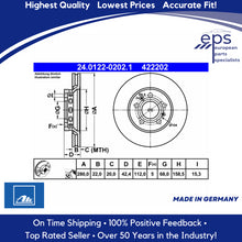 Load image into Gallery viewer, 2001-06 BMW E46 330i 330Ci 330xi 2 X Rear Brake Disc Rotor Ate Premium Coated
